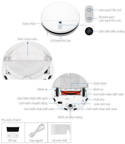 [Bản Quốc Tế] Robot hút bụi lau nhà Xiaomi Vacuum Mop SKV4093GL