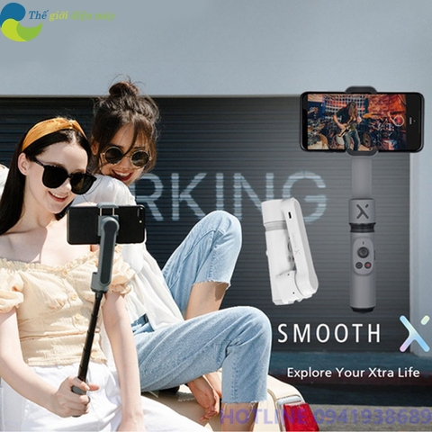 Tay cầm chống rung Zhiyun Smooth X cho điện thoại