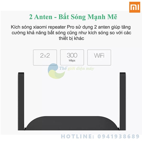 Thiết bị kích sóng Xiaomi Wifi Repeater Pro