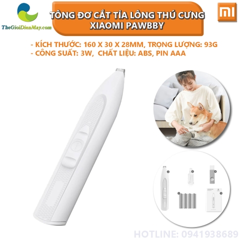 Tông đơ cắt tỉa lông thú cưng Xiaomi Pawbby