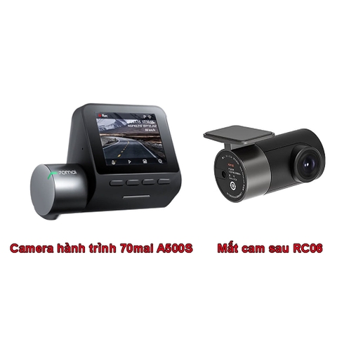 [Bản quốc tế] Camera hành trình ô tô 70Mai A500S kèm camera sau RC06