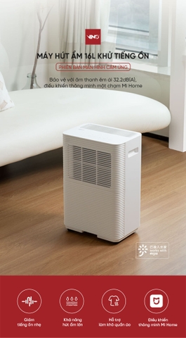 Máy hút ẩm Vino 16L Light Sound Intelligent Dehumidifier
