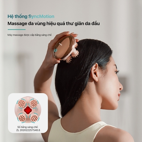 Máy Massage Da Đầu Đa Năng PHILIPS 1301-massage làm sạch,tiện lợi massage khô và ướt