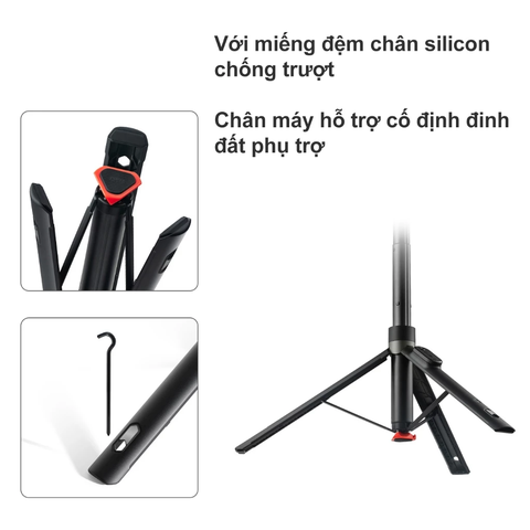 Gậy selfie zoom chụp ảnh Bluetooth Xiaomi Selfie Tripod Stick 1.6m