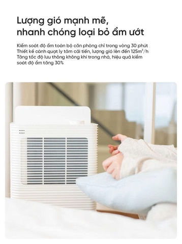 Máy hút ẩm Vino 16L Light Sound Intelligent Dehumidifier