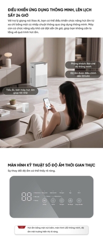 Máy hút ẩm Vino 20L Intelligent Dehumidifier