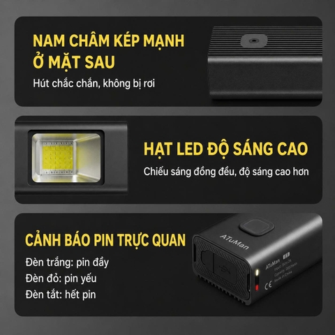 Đèn pin đa chức năng Atuman FL1