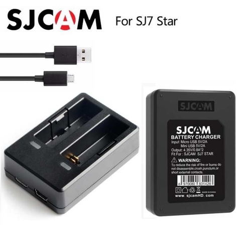Dock sạc đôi cho camera hành trình SJCAM SJ7 STAR, sạc pin cho camera hành động SJCAM SJ7 STAR