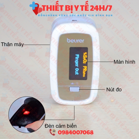 Máy Đo Nồng Độ Oxy Và Nhịp Tim Beurer PO30 BH 36 Tháng