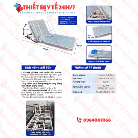 Tựa Lưng Điện Cao Cấp B01-IV