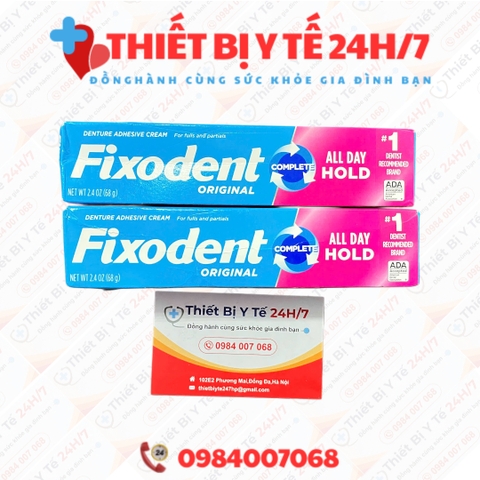 Keo dán hàm răng giả Fixodent Original 68g của Mỹ