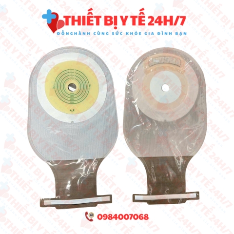 [HÀNG CHUẨN] Túi hậu môn nhân tạo loại trong 1 mảnh có than hoạt tính khử mùi 4009L khóa kẹp liền túi thông minh