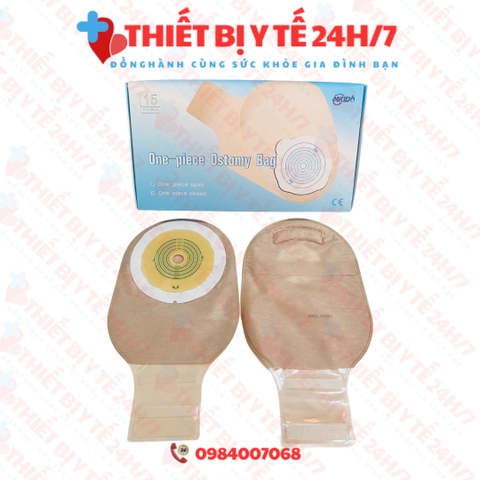 [HÀNG CHUẨN] Túi hậu môn nhân tạo loại đục 1 mảnh 4009V khóa dán thông minh có than hoạt tính khử mùi