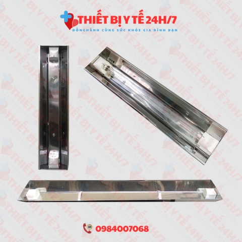 BÓNG UV THẠCH ANH + MÁNG ĐÈN INOX 60cm  DIỆT KHUẨN KHỬ TRÙNG