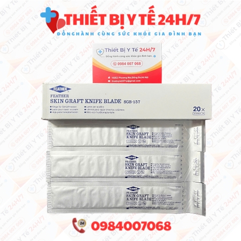 Lưỡi dao lấy da Humby - dao lạng da,bào da Feather Nhật Bản
