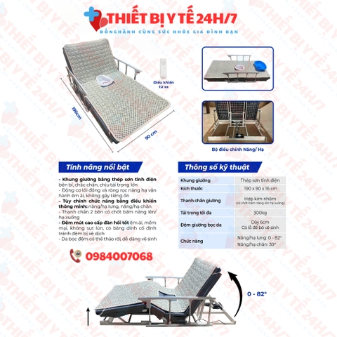 Tựa Lưng Điện Cao Cấp XSJ-I Có Nâng Đầu,Nâng Chân