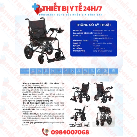 Xe Lăn Điện XLD - 20S