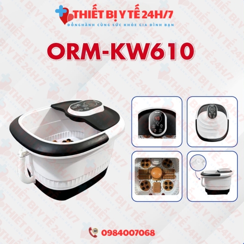 Bồn Ngâm Massage Chân Hồng Ngoại Tự Động Thành Thấp ORM-KW610