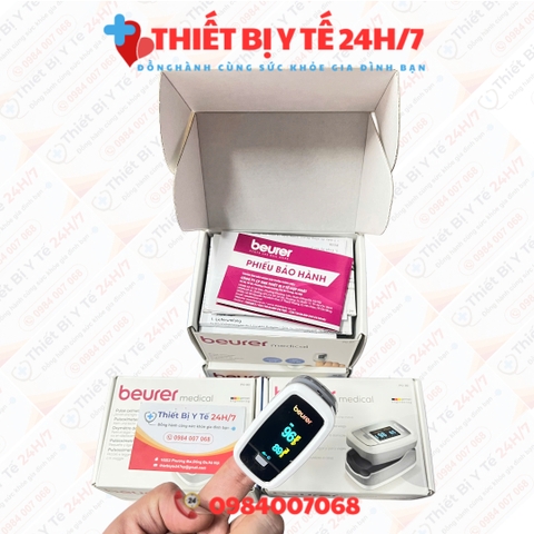 Máy Đo Nồng Độ Oxy Và Nhịp Tim Beurer PO30 BH 36 Tháng