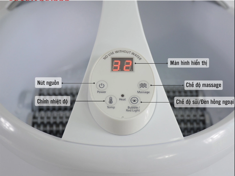 Bồn ngâm chân SereneLife SP17- Bồn massage chân hồng ngoại