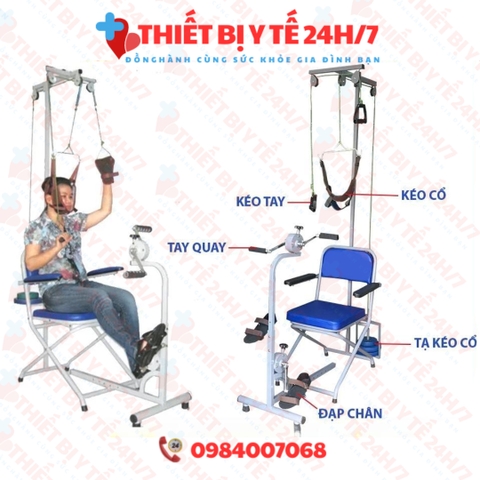 Bộ Ghế Tập Vật Lý Trị Liệu - Thiết Bị Phục Hồi Chức Năng 4 in 1