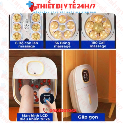 Bồn Ngâm Massage Chân Hồng Ngoại Tự Động Gấp Gọn ORM-KW275C