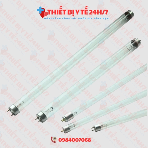 BÓNG UV THẠCH ANH + MÁNG ĐÈN INOX 60cm  DIỆT KHUẨN KHỬ TRÙNG