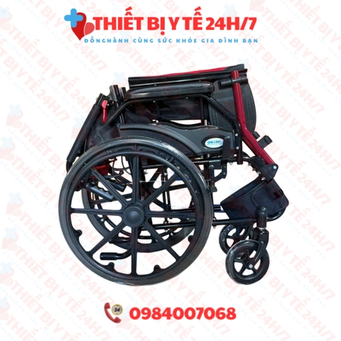 Xe Lăn Sơn Tĩnh Điện Vành Đúc Có Phanh XL-82