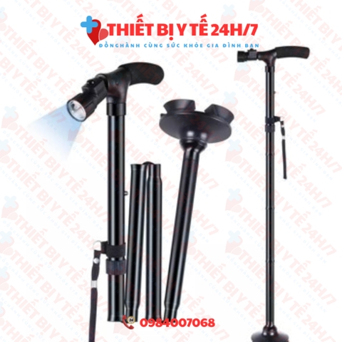 GẬY CHỐNG 1 CHÂN GẤP GỌN CÓ ĐÈN