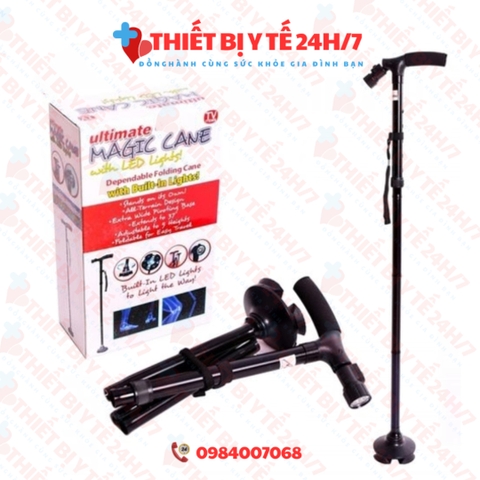 GẬY CHỐNG 1 CHÂN GẤP GỌN CÓ ĐÈN