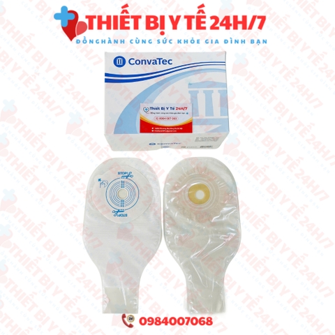 [HÀNG CHÍNH HÃNG] Túi Hậu môn nhân tạo 1 mảnh CONVATEC STOMADRESS PLUS màu trắng trong hoặc nâu đục hộp 30 cái