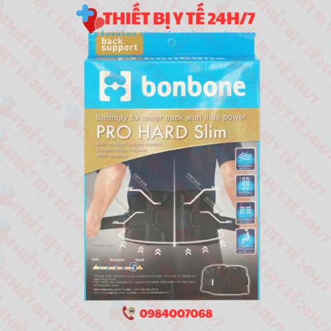 ĐAI CỐ ĐỊNH LƯNG CỘT SỐNG BONBONE – PRO HARD SLIM (Made in Japan)