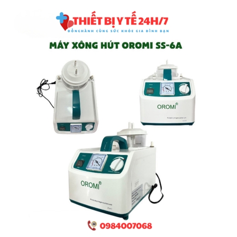 Máy xông khí dung và hút mũi chuyên dụng 2 trong 1 Oromi SS6A