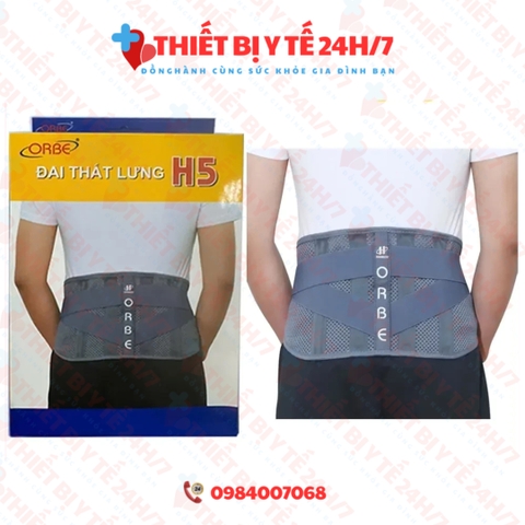 Đai Lưng Olumba H5 Orbe Mẫu Mới Thoáng Khí - Hỗ Trợ Cột Sống Lưng Thoát Vị, Thoái Hoá