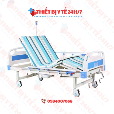 Giường bệnh nhân Akiko A83- giường y tế 3 tay quay