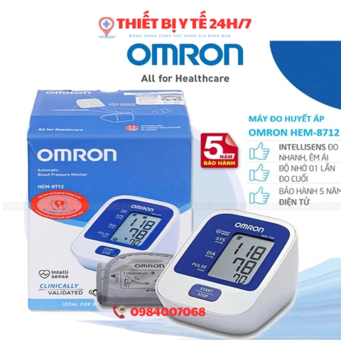Máy đo huyết áp bắp tay Omron HEM-8712