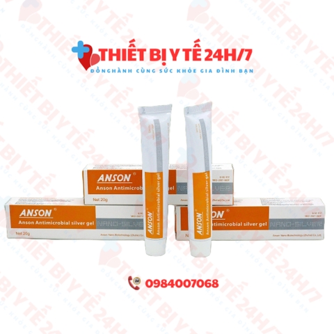 Gel bạc kháng khuẩn Anson 20g - Anson Antimicrobial silver gel 20g