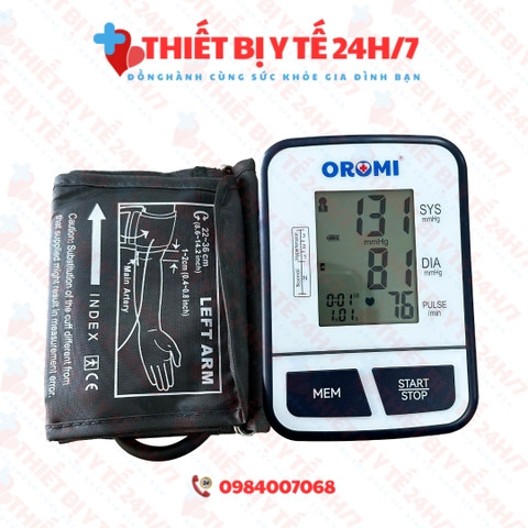 Máy Đo Huyết Áp Điện Tử OROMI - Trợ Lý Ảo Tiếng Việt DBP-1231
