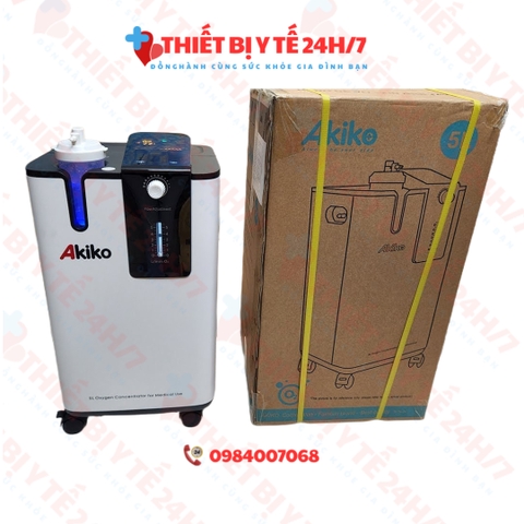 Máy tạo oxy kèm khí dung Akiko 5 lít/phút