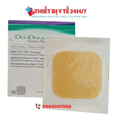 DuoDerm Extra Thin (10 x 10)- Da sinh học - Miếng dán mụn, bỏng và các vết trầy xước
