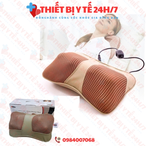 Gối massage hồng ngoại 6 bi Akiko Q-021