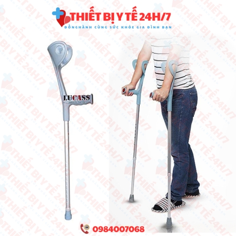 Nạng Khuỷu Tay Bằng Hợp Kim Nhôm (1 chiếc)