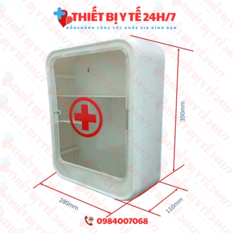 TỦ THUỐC GIA ĐÌNH BẰNG NHỰA CAO CẤP ĐỂ BÀN HOẶC TREO TƯỜNG