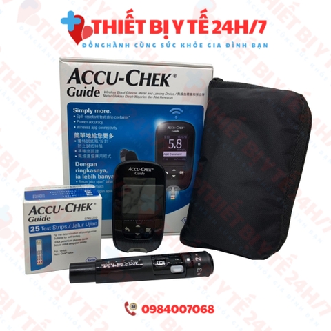 [Chính hãng ROCHE-ĐỨC] MÁY ĐO ĐƯỜNG HUYẾT ACCU-CHEK GUIDE