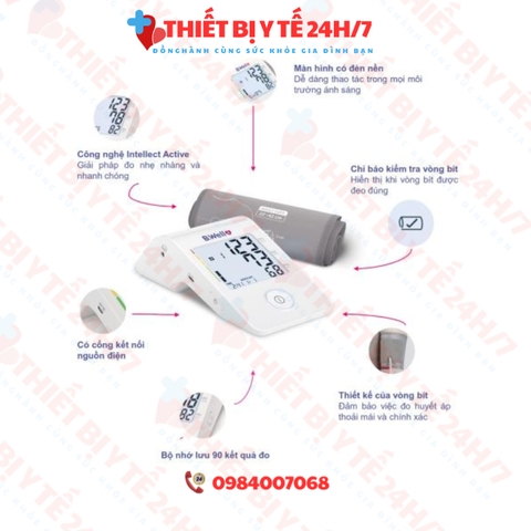 Máy đo huyết áp bắp tay B.Well Swiss MED-55
