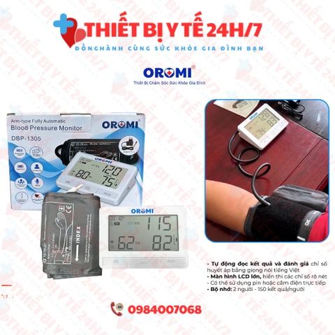 Máy Đo Huyết Áp Điện Tử Bắp Tay - Có Hỗ Trợ Giọng Nói DBP-1305