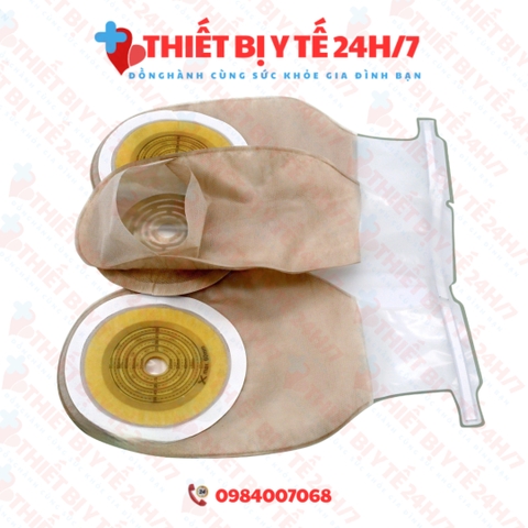 [CHÍNH HÃNG] Túi hậu môn nhân tạo loại đục có than hoạt tính khử mùi 1023TPF ( 2 in 1) kẹp liền từng cái