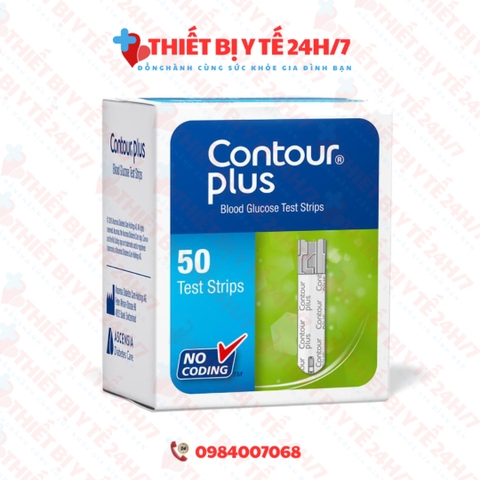 Que Thử Đường Huyết Contour Plus (Hộp 50 que)