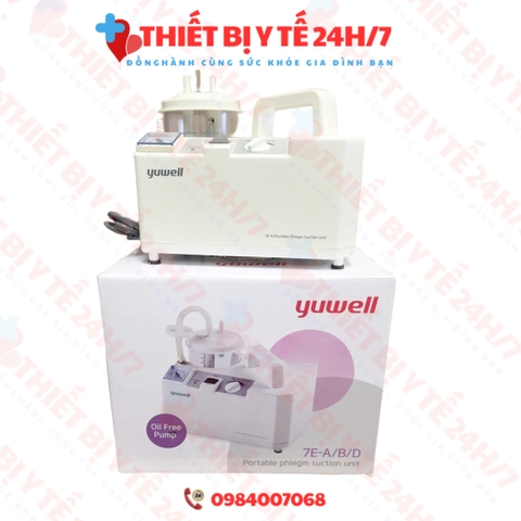 Máy hút dịch, hút đờm 1 bình Yuwell 7E-A