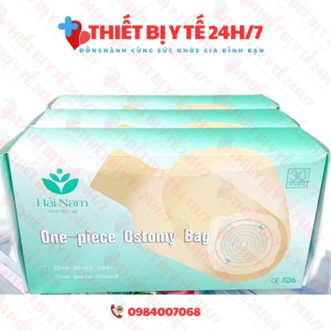 [Hàng Chuẩn] Túi Hậu Môn Nhân Tạo Một Mảnh Loại Đục Hải Nam Có Than Hoạt Tính Khử Mùi